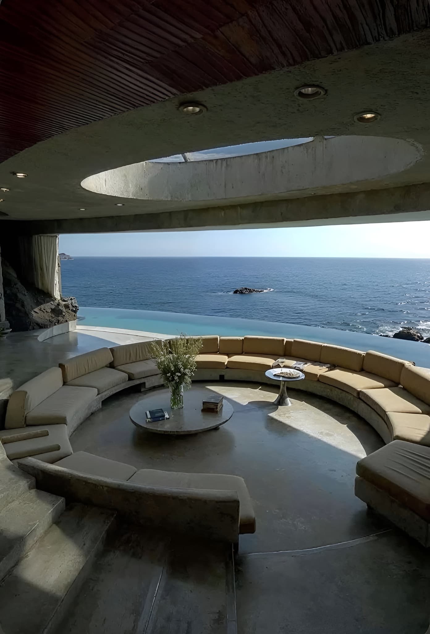 Luxury oceanfront residence with infinity pool